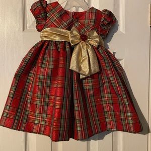Bonnie Baby Infants Holiday Dress- 12 months